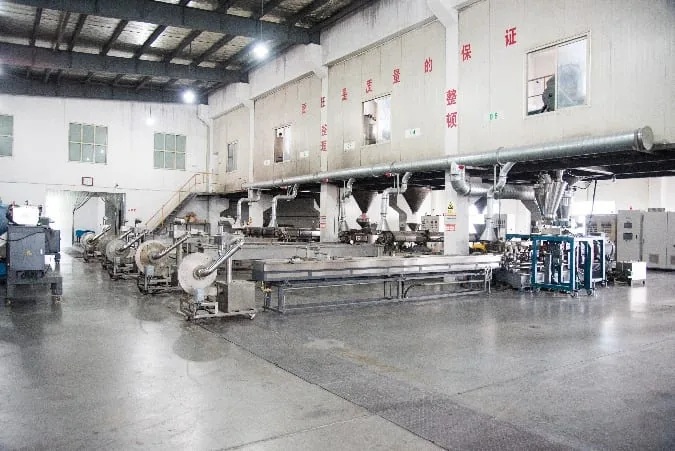 Extrusion line configuration